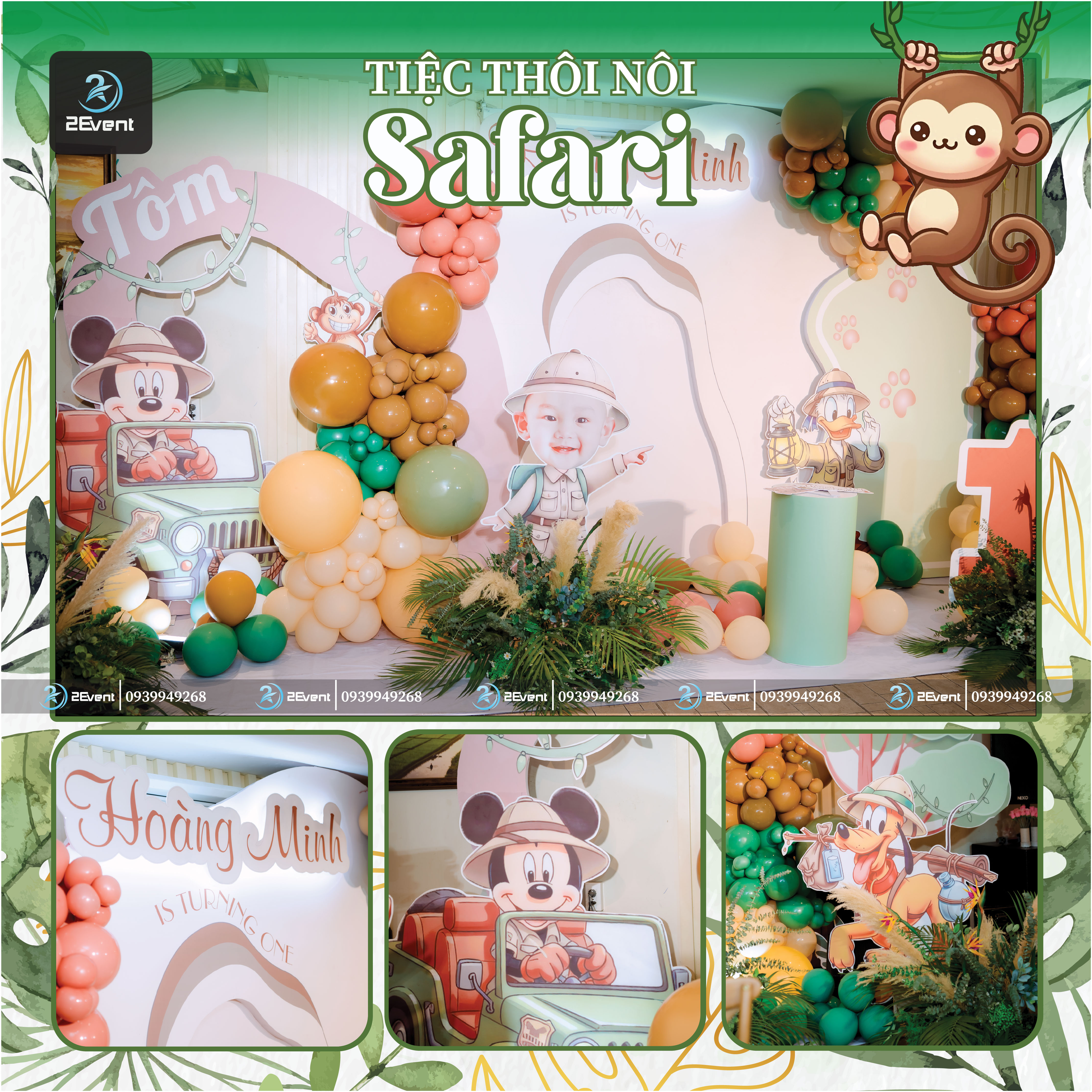 50+ Mẫu trang trí sinh nhật chủ đề Safari cho bé cực đẹp