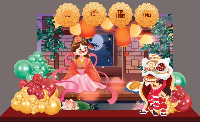 tổ chức trung thu cho bé