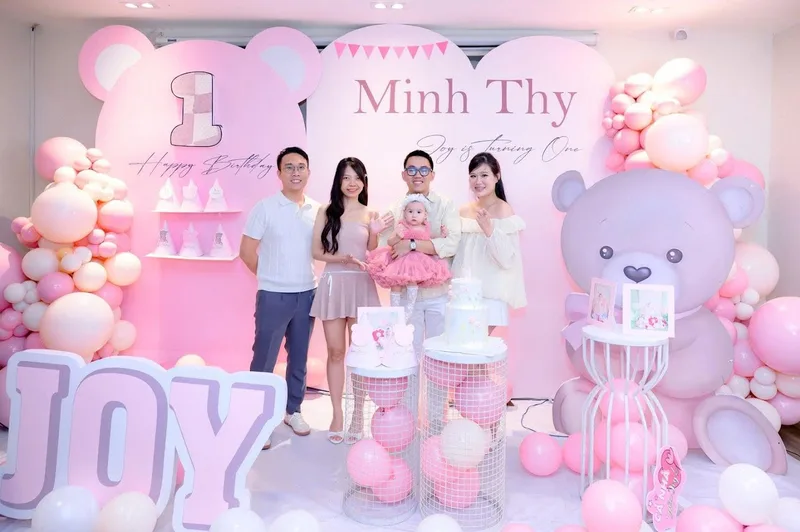 trang trí sinh nhật bé gái 1 tuổi - hình 4