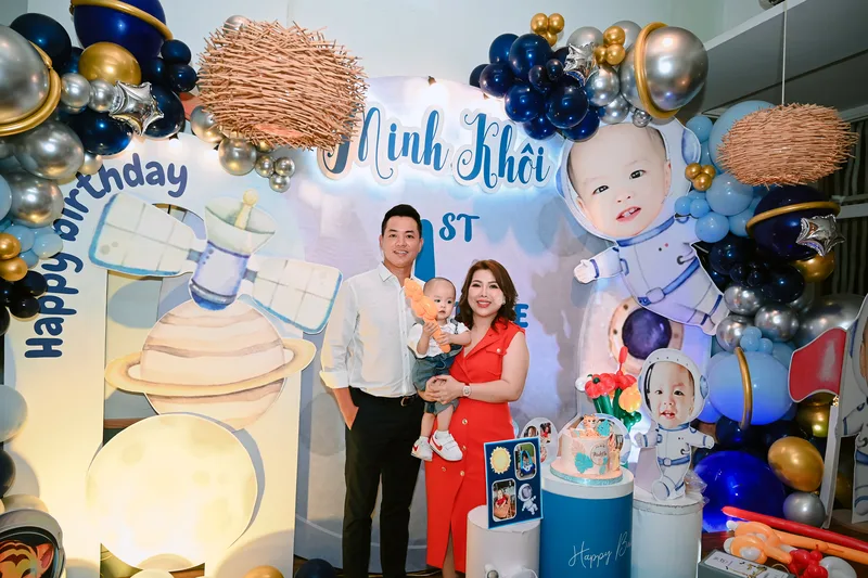 trang trí sinh nhật ngoài trời