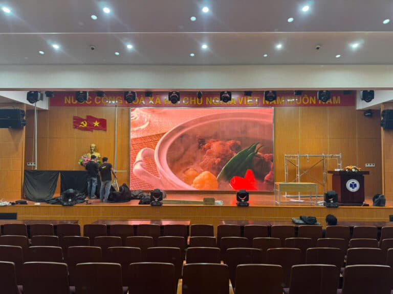 Thi công backdrop màn hình led