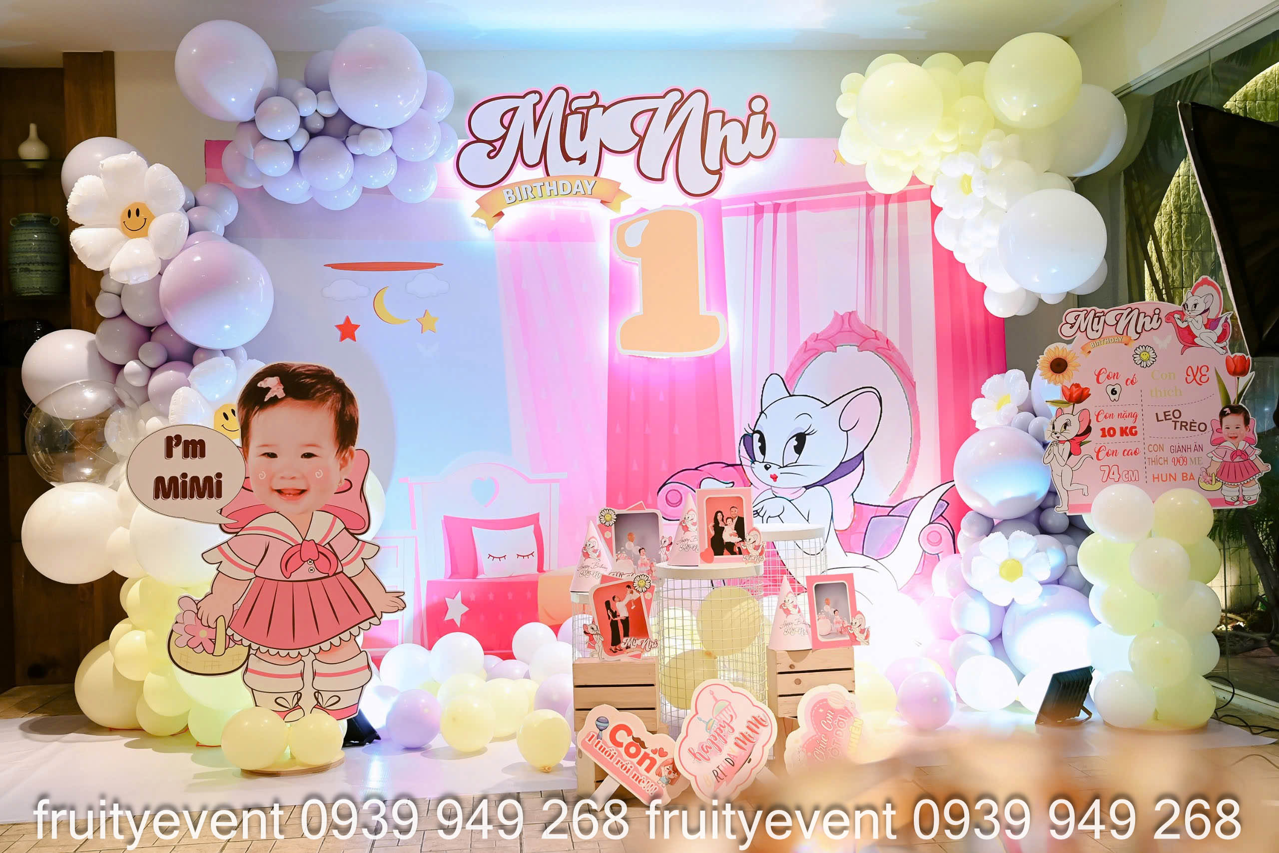 Trang trí thôi nôi sinh nhật cho bé tại tphcm uy tín